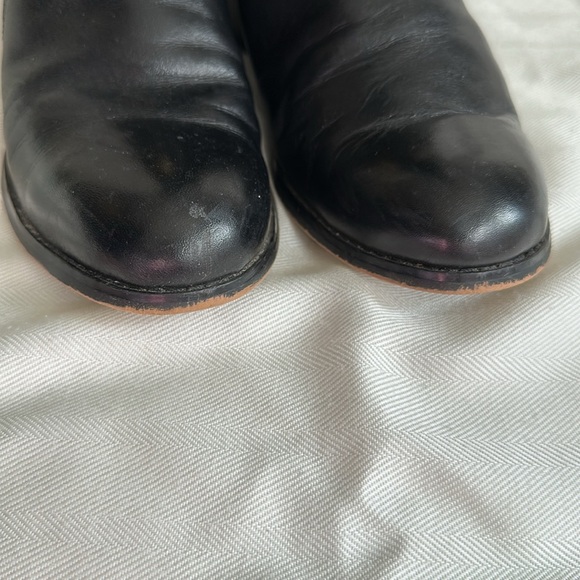 Michael Kors Black Leather Arley Stretch Boots with Gold Hardware - Picture 7 of 13